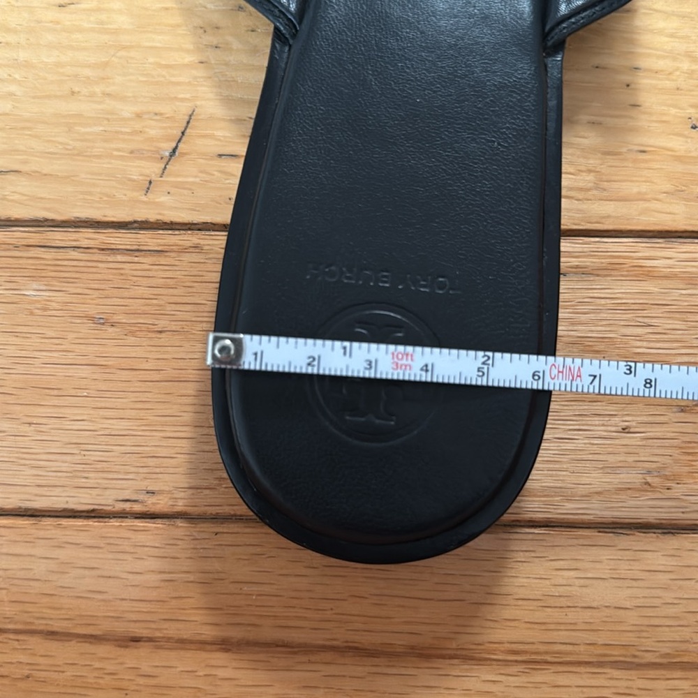 Tory Burch Black and Gold Sandals - Picture 15 of 16